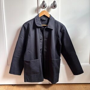 A.P.C. cotton dark navy men’s chore coat